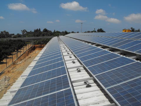 ground mounted solar protection system